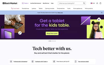 Back Market website screenshot
