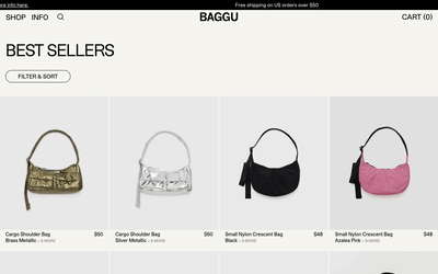 BAGGU website screenshot