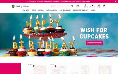 Baked by Melissa website screenshot