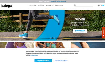 Balega website screenshot