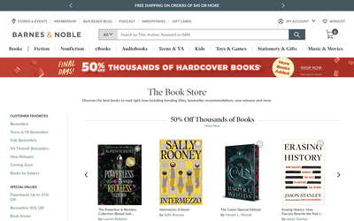 Barnes & Noble website screenshot