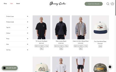 Barney Cools website screenshot