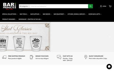 BarProducts.com website screenshot