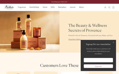 Bastide website screenshot