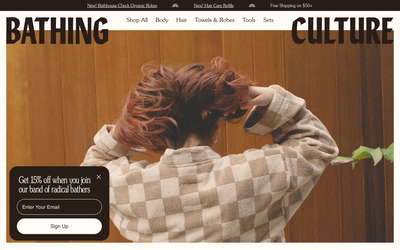 Bathing Culture website screenshot