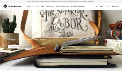 Baum-kuchen website screenshot