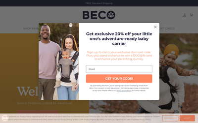 Beco Baby Carrier website screenshot