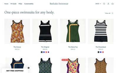 Beefcake Swimwear website screenshot