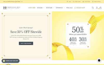 Beekman 1802 website screenshot
