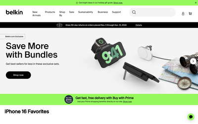 Belkin website screenshot