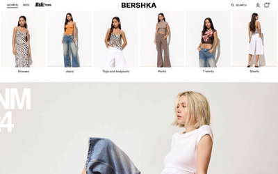 Bershka website screenshot