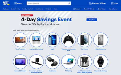 Best Buy website screenshot