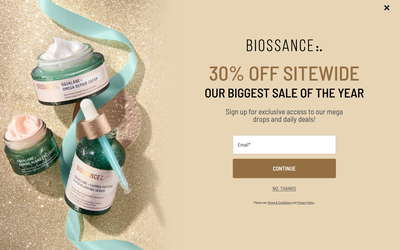 Biossance website screenshot