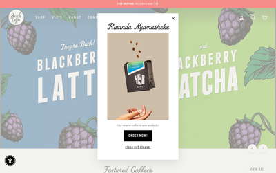 Birch Coffee website screenshot