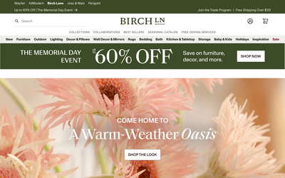 Birch Lane website screenshot
