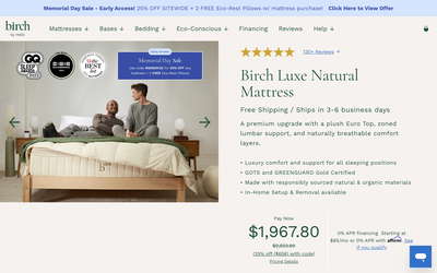 Birch website screenshot