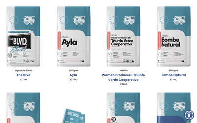 Bird Rock Coffee Roasters website screenshot