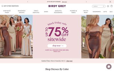 Birdy Grey website screenshot