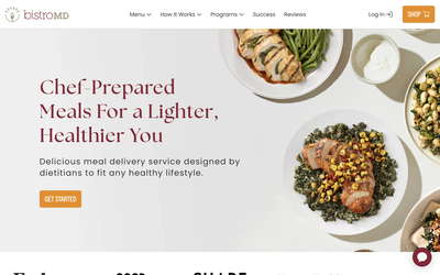 BistroMD website screenshot