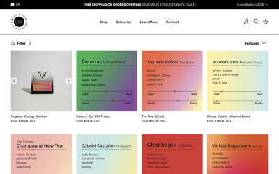 Black & White Coffee Roasters website screenshot