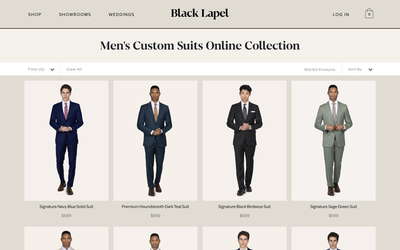 Black Lapel website screenshot