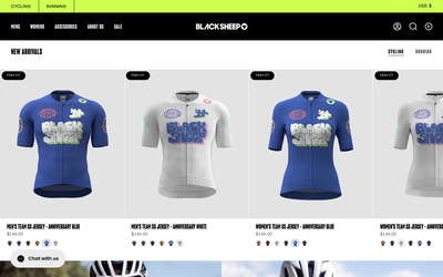 Black Sheep Cycling website screenshot