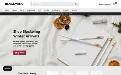 Blackwing website screenshot