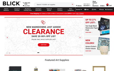 Blick Art Materials on Shomp