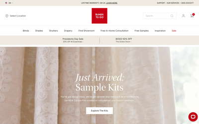 Blinds To Go website screenshot