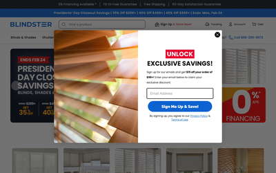 Blindster.com website screenshot
