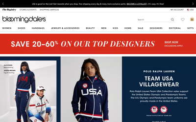 Bloomingdale's website screenshot