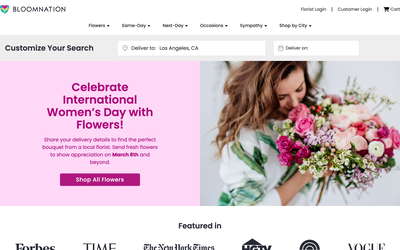 BloomNation website screenshot