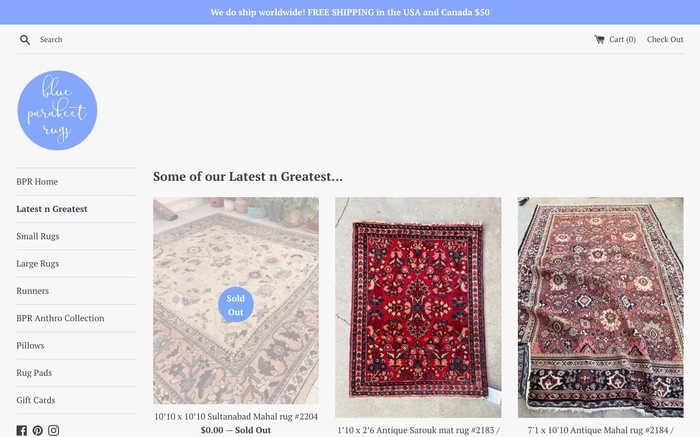 Blue Parakeet Rugs screenshot