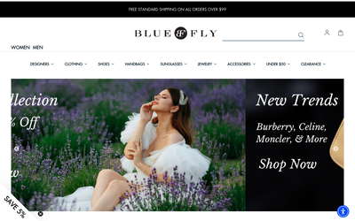 Bluefly website screenshot