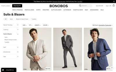 Bonobos website screenshot