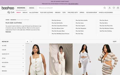 Boohoo website screenshot