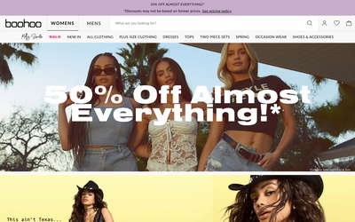 Boohoo website screenshot