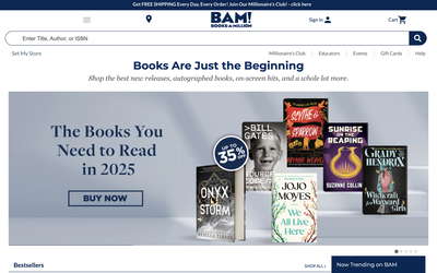 Books-A-Million website screenshot
