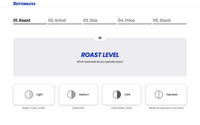Bottomless website screenshot