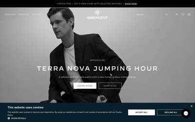 Bremont website screenshot