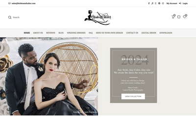 Brides & Tailor website screenshot