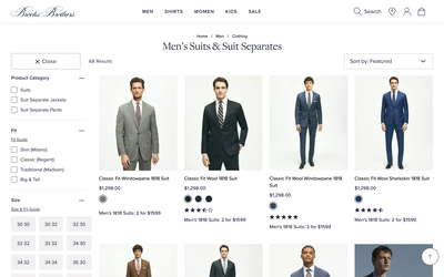 Brooks Brothers website screenshot