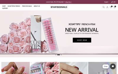 BTArtbox Nails website screenshot