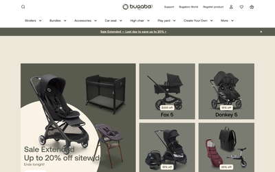 Bugaboo website screenshot