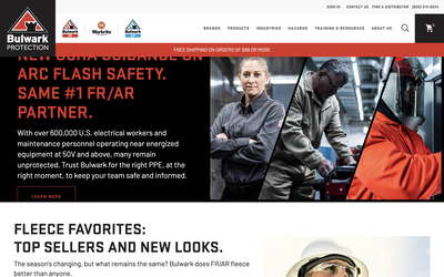 Bulwark Protection website screenshot