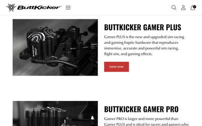 ButtKicker website screenshot