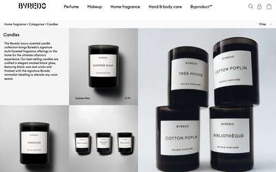 BYREDO website screenshot