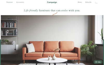 Campaign website screenshot