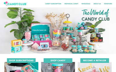 Candy Club website screenshot