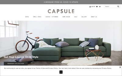 Capsule Home website screenshot